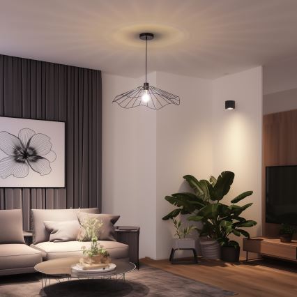 Brilagi - Lustră LED suspendată pe cablu CERIA WIRE 1xE27/40W/230V Ø 60 cm negru