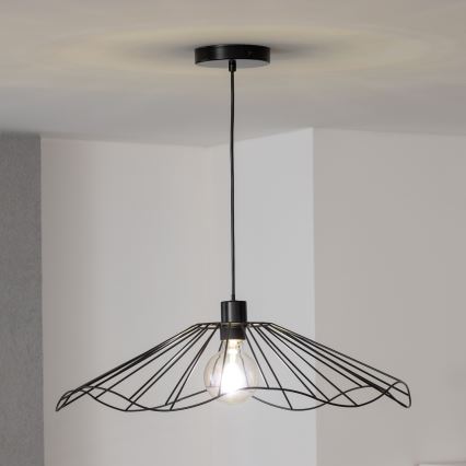 Brilagi - Lustră LED suspendată pe cablu CERIA WIRE 1xE27/40W/230V Ø 60 cm negru
