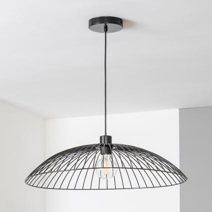 Brilagi - Lustră LED suspendată pe cablu CERIA WIRE, 1xE27/40W/230V, Ø 60 cm, negru