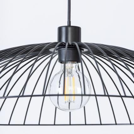 Brilagi - Lustră LED suspendată pe cablu CERIA WIRE, 1xE27/40W/230V, Ø 60 cm, negru