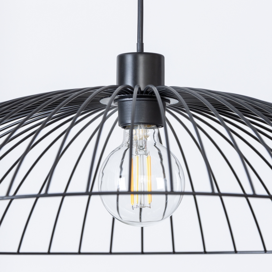 Brilagi - Lustră LED suspendată pe cablu CERIA WIRE, 1xE27/40W/230V, Ø 60 cm, negru