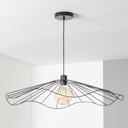 Brilagi - Lustră LED suspendată pe cablu CERIA WIRE 1xE27/40W/230V Ø 80 cm neagră