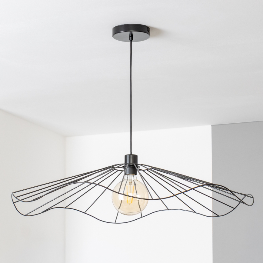 Brilagi - Lustră LED suspendată pe cablu CERIA WIRE 1xE27/40W/230V Ø 80 cm neagră