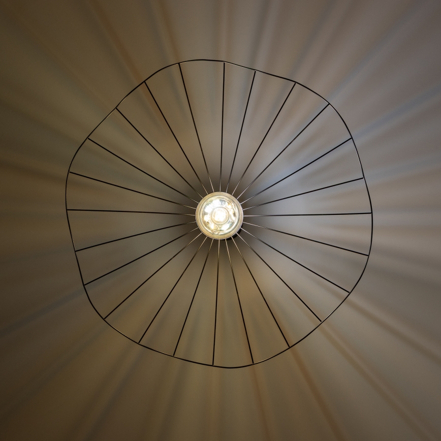 Brilagi - Lustră LED suspendată pe cablu CERIA WIRE 1xE27/40W/230V Ø 80 cm neagră