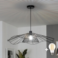 BRILAGI - Lustră LED suspendată pe cablu CERIA WIRE 1xE27/40W/230V Ø 80 cm, neagră