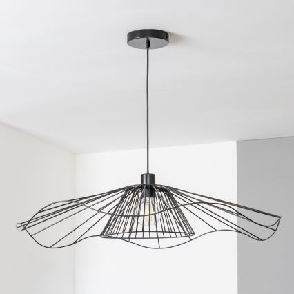 Brilagi - Lustră LED suspendată pe cablu CERIA WIRE 1xE27/40W/230V Ø 80 cm, neagră