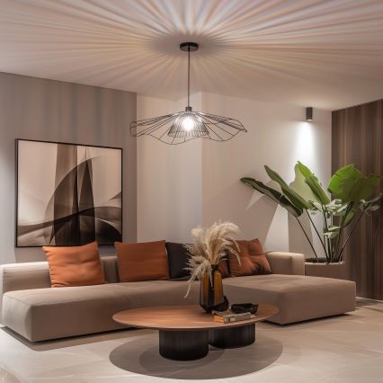 Brilagi - Lustră LED suspendată pe cablu CERIA WIRE 1xE27/40W/230V Ø 80 cm, neagră