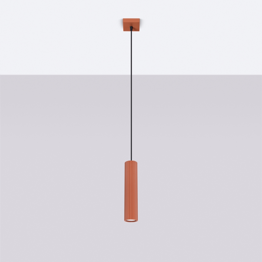 Brilagi - Lustră LED suspendată pe cablu CRESTO 1xGU10/10W/230V roșie