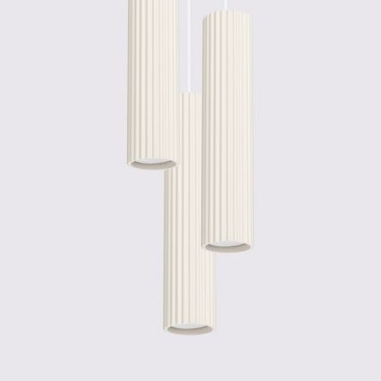 Brilagi - Lustră LED suspendată pe cablu CRESTO 3xGU10/10W/230V, crem