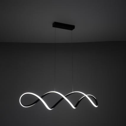 Brilagi - Lustră LED suspendată pe cablu DNA, 41 W, 230 V, 4100 K, negru