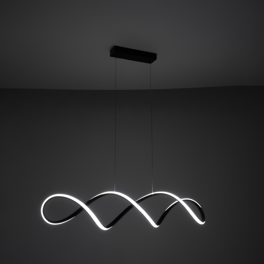 Brilagi - Lustră LED suspendată pe cablu DNA, 41 W, 230 V, 4100 K, negru