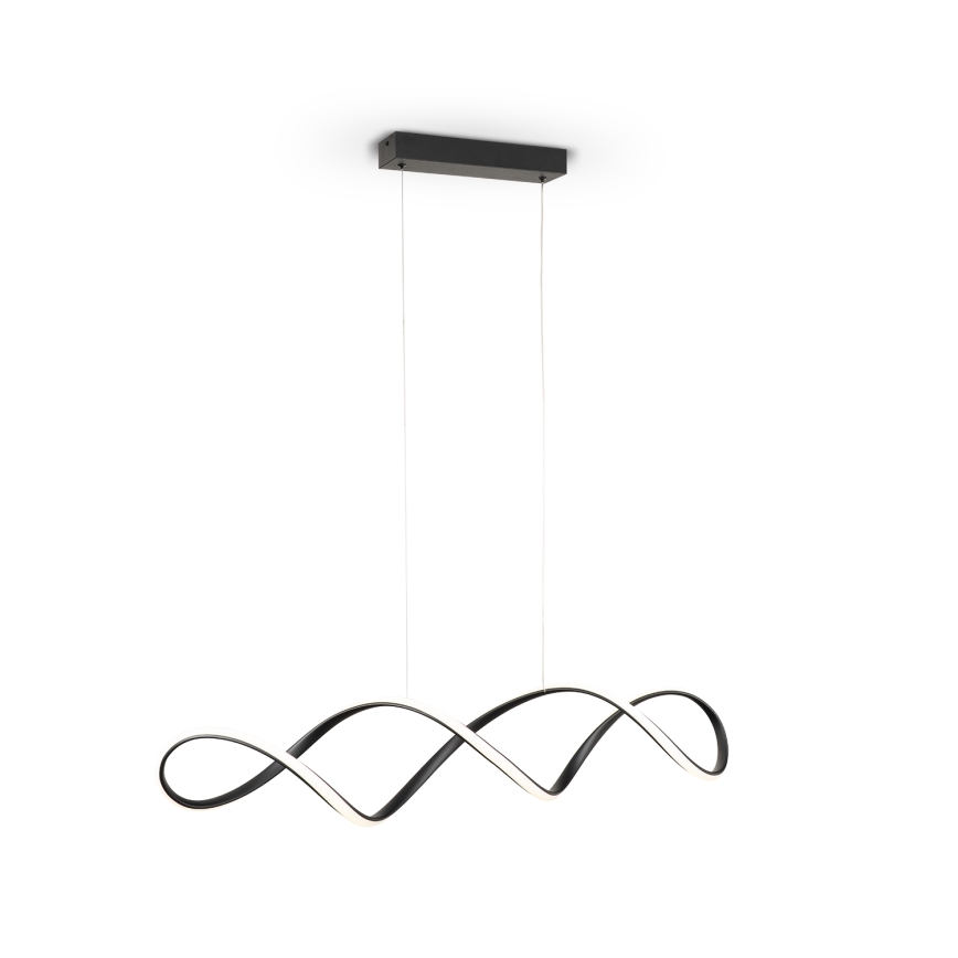 Brilagi - Lustră LED suspendată pe cablu DNA, 41 W, 230 V, 4100 K, negru