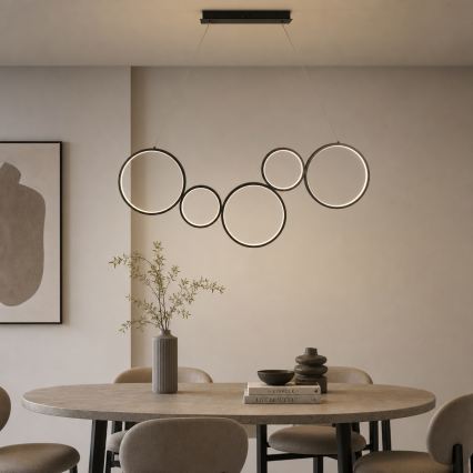 Brilagi - Lustră LED suspendată pe cablu ECHO LED/60W/230V 4000K 100 cm negru