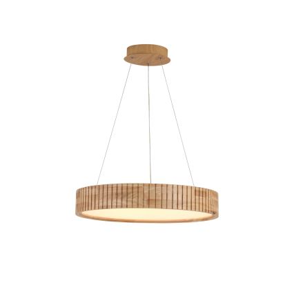 Brilagi - Lustră LED suspendată pe cablu FALCON WOOD MODERN, LED/30W/230V, 3000/4000/6000K, diametru 45 cm, lemn