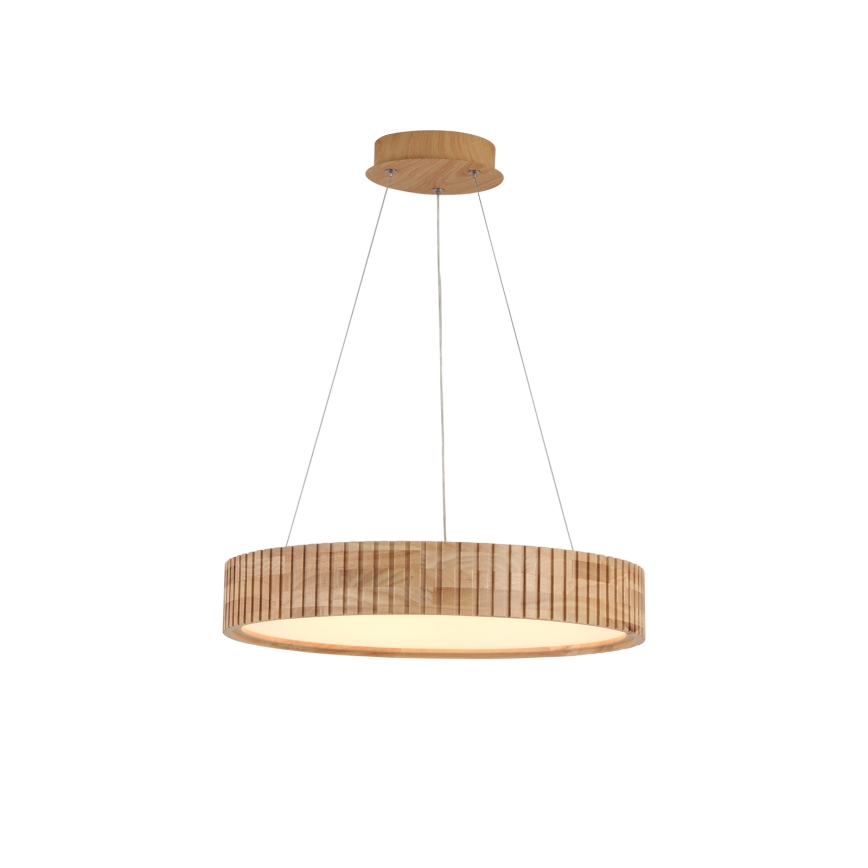 Brilagi - Lustră LED suspendată pe cablu FALCON WOOD MODERN, LED/30W/230V, 3000/4000/6000K, diametru 45 cm, lemn