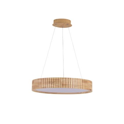 Brilagi - Lustră LED suspendată pe cablu FALCON WOOD MODERN, LED/30W/230V, 3000/4000/6000K, diametru 45 cm, lemn