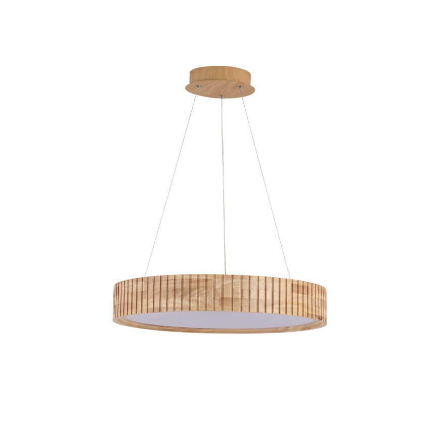 Brilagi - Lustră LED suspendată pe cablu FALCON WOOD MODERN, LED/30W/230V, 3000/4000/6000K, diametru 45 cm, lemn