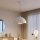 Brilagi - Lustră LED suspendată pe cablu METALO 1xE27/40W/230V diam. 40 cm alb/cupru