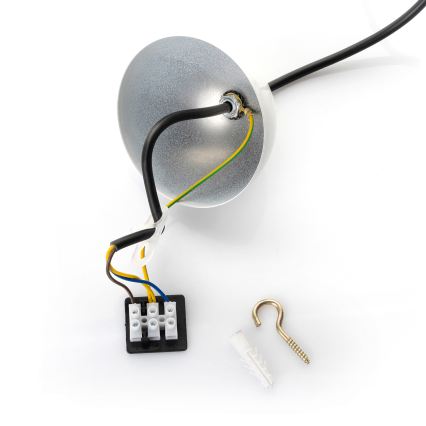 Brilagi - Lustră LED suspendată pe cablu METALO 1xE27/40W/230V diam. 40 cm alb/cupru