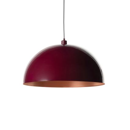 Brilagi - Lustră LED suspendată pe cablu METALO 1xE27/40W/230V diam. 40 cm burgund/aramă