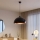 Brilagi - Lustră LED suspendată pe cablu METALO 1xE27/40W/230V Ø 40 cm negru/cupru