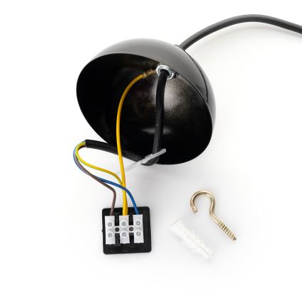 Brilagi - Lustră LED suspendată pe cablu METALO 1xE27/40W/230V Ø 40 cm negru/cupru
