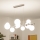 Brilagi - Lustră LED suspendată pe cablu MILLA 10xG9/3W/230V negru cromat/alb