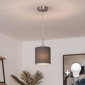 Brilagi - Lustră LED suspendată pe cablu NUBILA 1xE27/60W/230V Ø 14 cm antracit