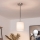 Brilagi - Lustră LED suspendată pe cablu NUBILA 1xE27/60W/230V Ø 14 cm negru/alb