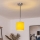 Brilagi - Lustră LED suspendată pe cablu NUBILA 1xE27/60W/230V Ø 14 cm negru/galben