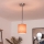 Brilagi - Lustră LED suspendată pe cablu NUBILA 1xE27/60W/230V Ø 14 cm negru/portocaliu