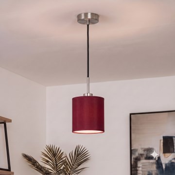 Brilagi - Lustră LED suspendată pe cablu NUBILA 1xE27/60W/230V Ø 14 cm negru/roșu pompeian