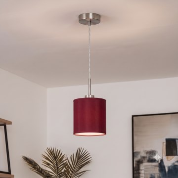 Brilagi - Lustră LED suspendată pe cablu NUBILA 1xE27/60W/230V Ø 14 cm roșu pompeian