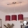 Brilagi - Lustră LED suspendată pe cablu NUBILA, 3x E27/60W/230V, roșu pompeian