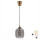 Brilagi - Lustră LED suspendată pe cablu RETRO GLASS 1xE27/60W/230V, diam. 14 cm, maro/gri fumuriu