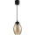 Brilagi - Lustră LED suspendată pe cablu RETRO GLASS 1xE27/60W/230V diam. 17 cm negru/bej fumuriu