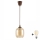 Brilagi - Lustră LED suspendată pe cablu RETRO GLASS 1xE27/60W/230V Ø 14 cm maro/maro fumuriu