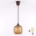 Brilagi - Lustră LED suspendată pe cablu RETRO GLASS 1xE27/60W/230V Ø 14 cm maro/maro fumuriu