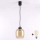 Brilagi - lustra LED suspendată pe cablu RETRO GLASS 1xE27/60W/230V Ø 14 cm negru/maro fumuriu