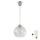 Brilagi - Lustră LED suspendată pe cablu RETRO GLASS 1xE27/60W/230V Ø 25 cm argintiu/transparent
