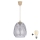 Brilagi - Lustră LED suspendată pe cablu RETRO GLASS 1xE27/60W/230V Ø 26 cm bej/gri fumuriu