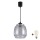 Brilagi - Lustră LED suspendată pe cablu RETRO GLASS 1xE27/60W/230V Ø 26 cm negru/gri fumuriu