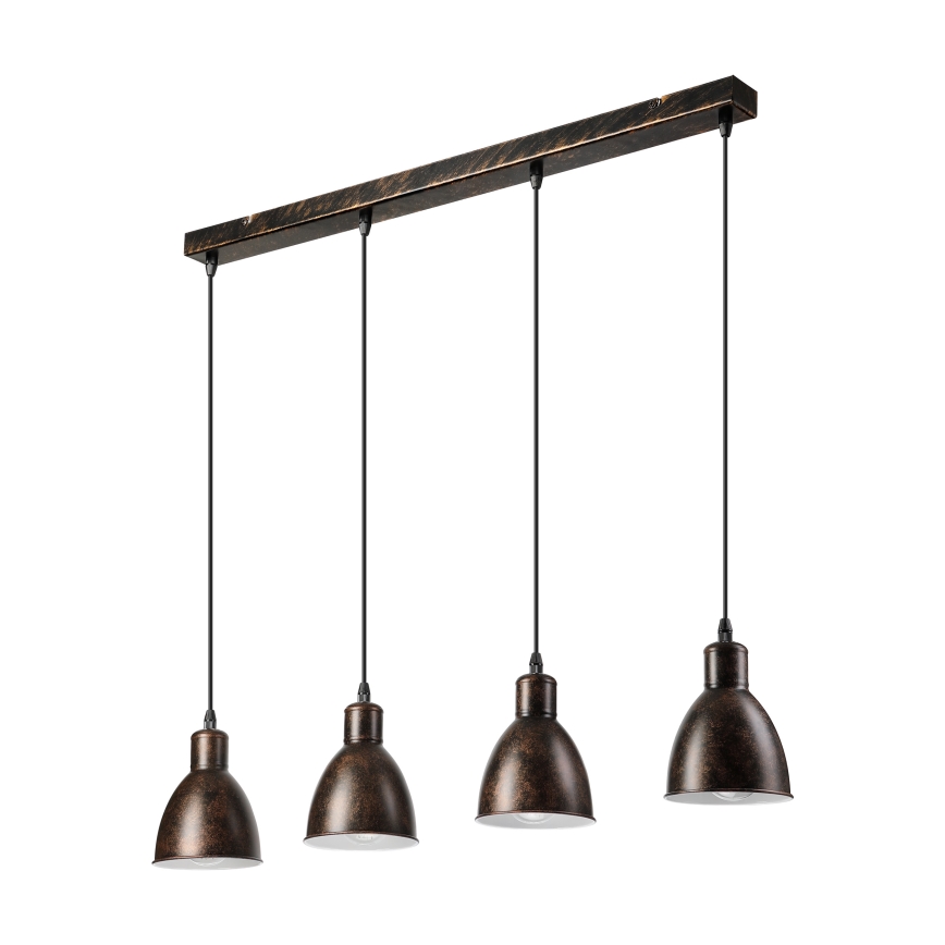 BRILAGI - Lustra LED suspendată pe cablu RIDDY 4xE27/60W/230V cupru cu patină