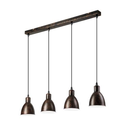 BRILAGI - Lustra LED suspendată pe cablu RIDDY 4xE27/60W/230V cupru cu patină