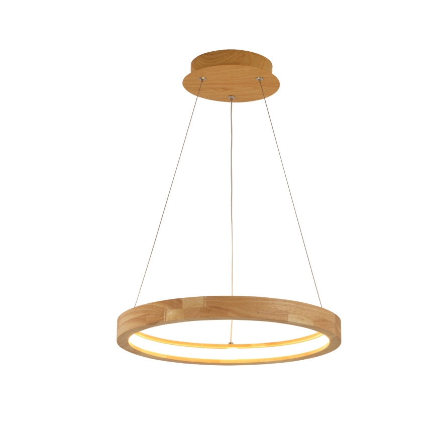 Brilagi - Lustră LED suspendată pe cablu UMEA WOOD, 30W, 230V, Ø 40 cm, lemn