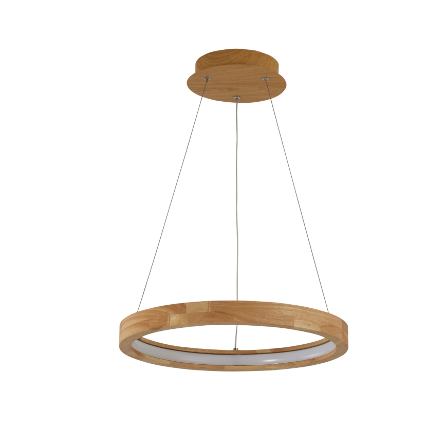 Brilagi - Lustră LED suspendată pe cablu UMEA WOOD, 30W, 230V, Ø 40 cm, lemn