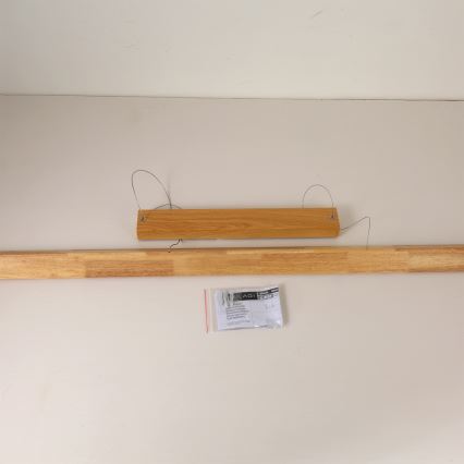 Brilagi - Lustră LED UMEA WOOD suspendată pe cablu, 40W, 230V, 150 cm, lemn