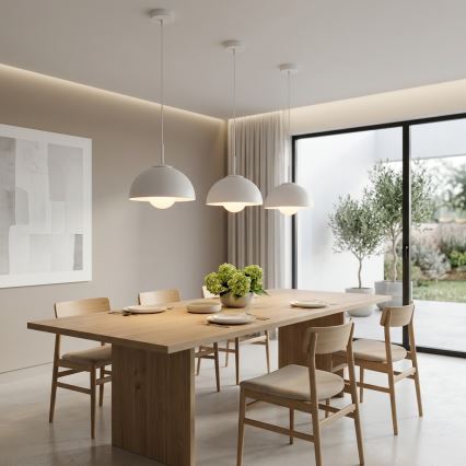 BRILAGI - Lustră pe cablu COSMO 1xE27/60W/230V Ø 30 cm alb/auriu