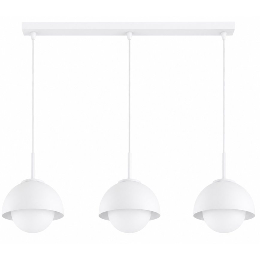 BRILAGI - Lustră pe cablu COSMO 3xE27/60W/230V alb/auriu