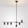 Brilagi - Lustră pe cablu CRANE 6xGU10/30W/230V, neagră